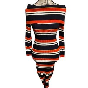 Jealous Tomato Multicolor Off-Shoulder Sweater Dress